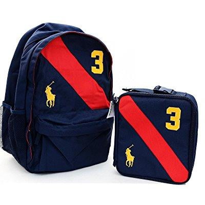 Ralph Lauren Polo Boys School Backpack Sports Gym Bag Polo Ralph Lauren Boys School Backpack Sports Gym Bag Lunchbox