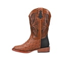 thumbnail image 3 of Roper Boys Dalton Printed Ostrich Square Toe Cowboy   Mid Calf Boots, 3 of 5
