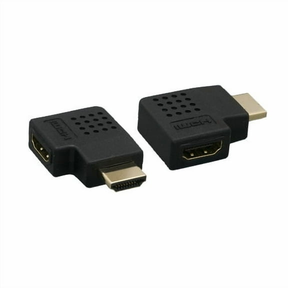 Kentek HDMI Male to Female M/F Vertical Flat 270 Degree 270° Gender Changer Adapter Gold-Plated Connector Molded