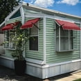 thumbnail image 2 of Awntech 4.38 Ft New Orleans Fixed Awning Canopy with Spear Arms (52.5in x 24in x 16in), Burgundy, 2 of 3