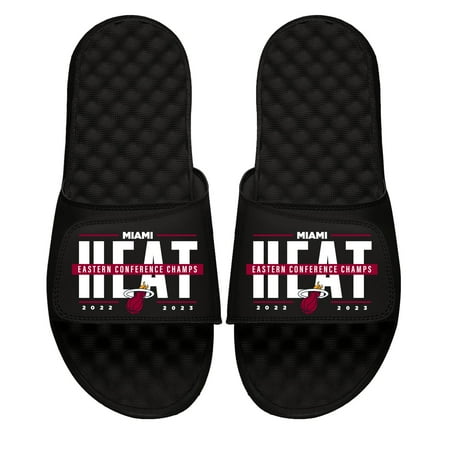 

Youth ISlide Black Miami Heat 2023 NBA Eastern Conference Champions Slide Sandals
