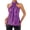 Purple, variant on Sequin Halter Tops for Women Sequin Criss Cross Sexy Summer Vest Shiny Party Sleeveless Shirts for Party Club