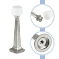 thumbnail image 5 of Door Stoppers, 2Pcs - Zinc Alloy Solid Rigid Door Stop with Screws, Door Stopper with Soft Rubber Tip (Nickel), 5 of 6