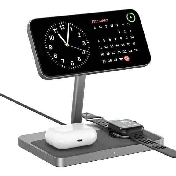 ZIKE Z557C 3-in-1 Qi2 Magnetic Wireless Charging Stand