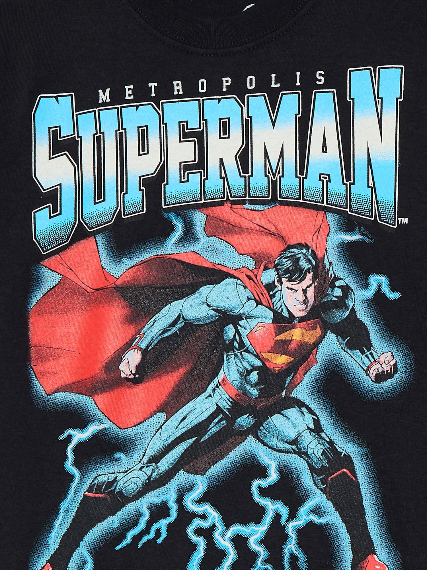 Superman Boys Cotton Graphic Tee with Short Sleeves, Sizes XS-2XL