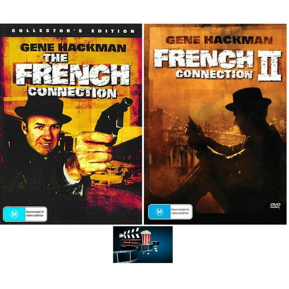 Gene Hackman THE FRENCH CONNECTION 1 One & 2 Two DVD Set Includes Movie Take Art Card