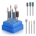 thumbnail image 1 of Apuakthei - Juego de 7 brocas para uñas acrílicas - Brocas eléctricas para uñas de 3/32 - Brocas de carburo para uñas de gel y cutículas - Suministros profesionales para uñas, 1 of 6