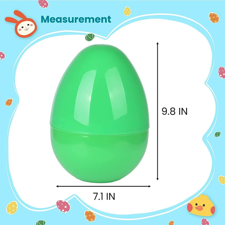 Large plastic easter eggs deals