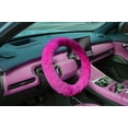 thumbnail image 7 of Emerald Universal 14.6"-15.4" Plush Steering Wheel Cover, Soft Faux Fur - Purple, 7 of 7