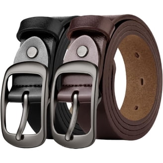 Women\'s Reversible PU Leather Belt with Rotating Buckle Women Reversible Leather Belt with Rotating Pin Buckle for  main image 3
