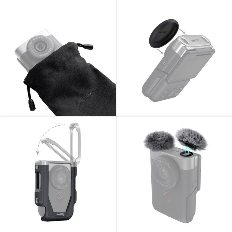 SmallRig V10 Camera Cage Kit w/ Furry Windshield for Canon