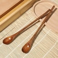 thumbnail image 6 of Troglfold stirring spoon 2pcs Small Wooden Spoons Long Handle for Coffee Tea Stirring,9.06"X0.79"X0.2", 6 of 10