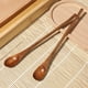 thumbnail image 3 of 2 cucharas de café de mango largo, estilo japonés, de madera para revolver, retro, para miel, Nanmu, pequeña, de madera, 3 of 8