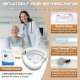 thumbnail image 6 of Antom Inflatable Hair Washing Basin with Built-In Air Valve - Portable Shampoo Basin for Bedridden, Elderly, & Post-Surgery Care (White), 6 of 8