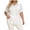 White, variant on Diufon Plus Size Shirts for Women Striped Collared Short Sleeve Button Down Summer Tees Dressy Casual Tops