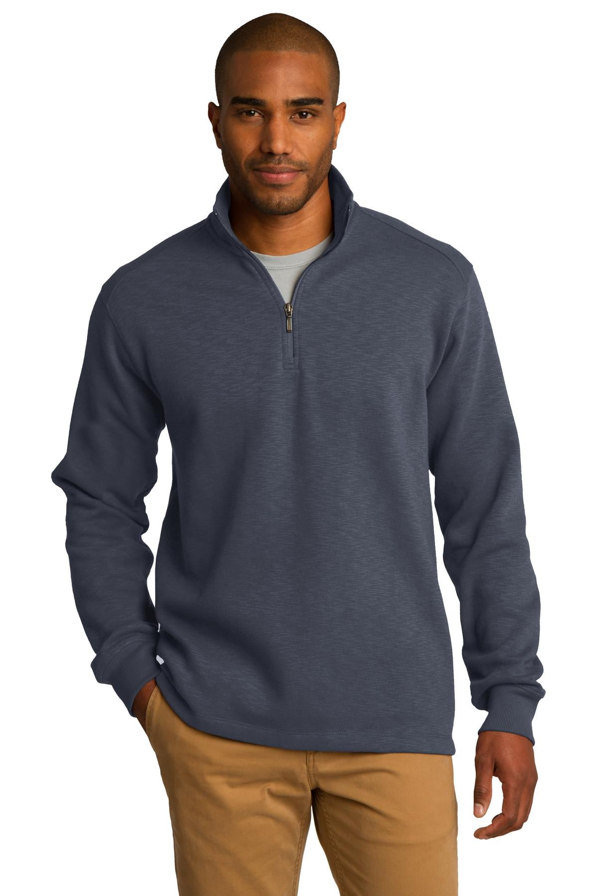 Slub Fleece 1/4-Zip Pullover - Walmart 
