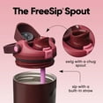 thumbnail image 2 of Botella de agua Owala FreeSip Sway de acero inoxidable aislada 900 mL Black Cherry, 2 of 8
