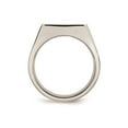 thumbnail image 2 of Mens Polished Stainless Steel Signet Ring, 2 of 4