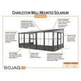 thumbnail image 2 of Sojag 10 x 13 ft Dark Grey Charleston Wall-Mounted Solarium, 2 of 7