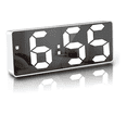 thumbnail image 1 of Dedang Réveil Numérique, Horloge Miroir Numérique à DEL 6,7 Pouces pour le Chevet, Activation Vocale/sans Tic-Tac/avec Répétition/température/avec Heure, Luminosité Réglable pour Enfants et Adultes, Blanc, 1 of 5