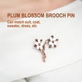 thumbnail image 3 of Plum Blossom Safety Broche Esmalte Rhinestones Brillante Exquisito Moda Moda Hacimiento Día de San Valentín Broches para mujer Joyería Regalo AweSitey AP004717-00, 3 of 7
