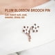 thumbnail image 3 of Plum Blossom Safety Broche Esmalte Rhinestones Brillante Exquisito Moda Moda Hacimiento Día de San Valentín Broches para mujer Joyería Regalo Inevent AP004717-00, 3 of 7