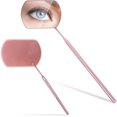 thumbnail image 1 of RV Espejo cuadrado portátil para extensiones de pestañas (1 pieza de oro rosa) - 1 pieza de acero inoxidable extraíble - Espejo de examen bucal multifunción - Herramientas de maquillaje Rojo Verde, 1 of 5