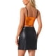 thumbnail image 3 of INSPIRAR CHIC Top de Cami de Mujer sin Mangas con Tirantes Espagueti para Fiesta Brillante y Metálico Talla XS Naranja, 3 of 6