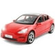 thumbnail image 1 of 1/24 Diecast Model 3 Toy Car Alloy Casting Model 3 Model Car Pull Back Vehículos coleccionables con sonido y luz 6 puertas abiertas Modelo 3 Diecast Model Car Toy para niños adultos (rojo), 1 of 5