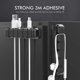 thumbnail image 3 of Cable Clips Desk Organizer, 5 Slots Cable Holder Metal Frame Cable Management, Cable Tidy For Usb Charger Cables/cord/home Office And Car (black), 3 of 5