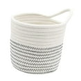 thumbnail image 3 of Organizador de cesta de cuerda de algodón colgante, decoración, cesta de almacenamiento tejida, cesta de macetero de tela, para cocina, hogar, estante, 3 of 8