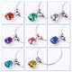 thumbnail image 3 of Hemoton - 8 anillos colgantes para copas de vino con diamantes de colores, ideal para restaurante, hotel y bar (colores variados), 3 of 5