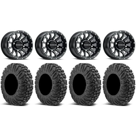 Raceline Trophy 14 Black Wheels 28 MotoVator Tires Kawasaki Mule Pro FXT Raceline Trophy 14 Black Wheels 28 MotoVator Tires Kawasaki Mule Pro FXT