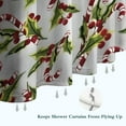 thumbnail image 6 of White Christmas Candy Cane Pattern Shower Curtain 72"x72" ,Bathroom Decorative Shower Curtains Set with 12 Hooks,Modern Waterproof Washable Shower Curtain, 6 of 6