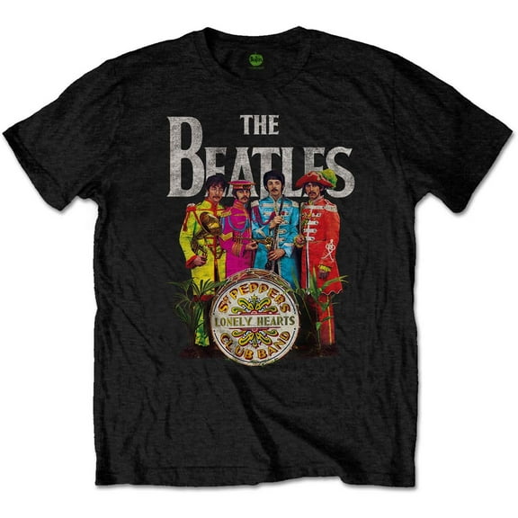 Men's Beatles Sgt Pepper T-shirt Large Black
