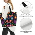 thumbnail image 2 of Yiaed Colorful Floral2 Print Handbag for Women Tote Purse Shoulder Bag Large Fashion Hobo Purse Handbag Shopping Tote, 2 of 5