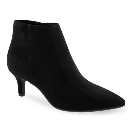 Aerosoles Edith Women's Ankle Boots Color: Black Faux Suede Size: 10