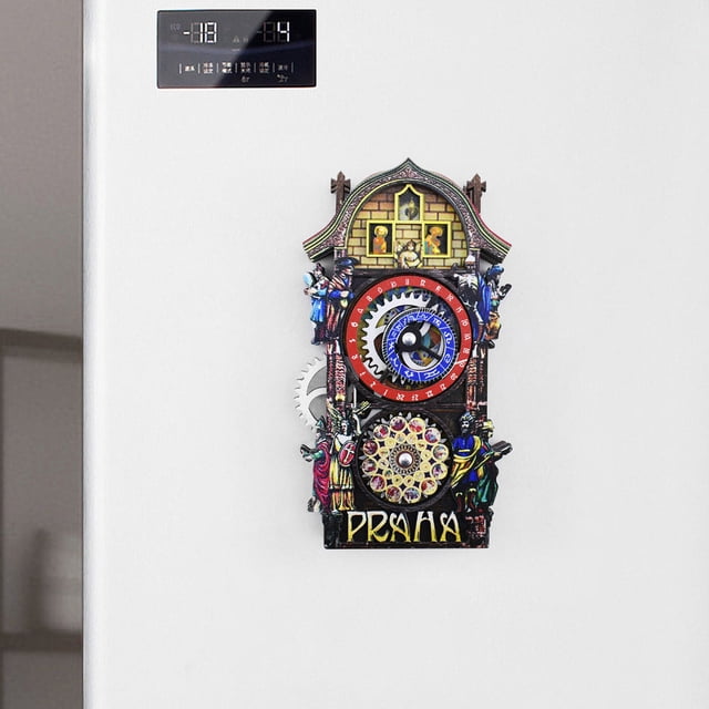 Astronomical Clock Key Ring, Clock Keychain, Prague Keychain, Prague, Geekery Clock, Clock Charm, Steampunk Clock Jewelry, Steampunk Keychain