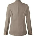 thumbnail image 6 of Fall Blazers for Women 2025, Yigetop Spring and Autumn New Solid Color Fashion Leisure Suit Short Coat Woman Blazers for Women Khaki 3XL, 6 of 9