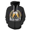 thumbnail image 1 of Sudadera con capucha y cremallera para hombre, diseño de festival de cerveza de dibujos animados, estilo Harajuku, manga larga, unisex, 2024, 1 of 6
