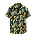 thumbnail image 3 of Shirts for Men Men's Plus size Short-Sleeve Printed Poplin Shirt, 3 of 4