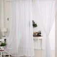 thumbnail image 2 of 2PCS Panels Of Voile Slot Top Net Curtains Plain Window Curtain Home Decor, 2 of 7