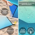 thumbnail image 3 of Manta de playa WIWIGO, 200 x 210 cm, impermeable y resistente a la arena, 3 of 6