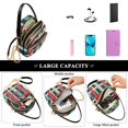 thumbnail image 5 of FORMRS Crossbody Bag for Women Quilted Travel Shoulder Cell Phone Purse with Chain Strap Handbag, Green Plaid, 5 of 7