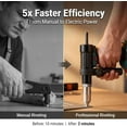 thumbnail image 4 of Professional Electric Rivet Gun Adapter Kit, Rivet Gun Adapter with Removable Plastic Handle, 4 Rivet Heads 2.4mm 3.2mm 4.0mm 4.8mm, Cordless Riveting Drill Tool Accessories (1 Set), 4 of 7