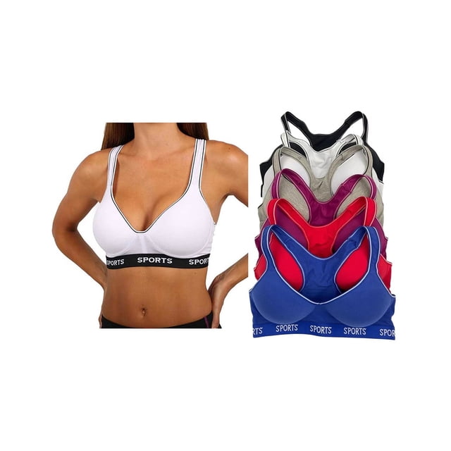 Paquete con 6 Brasier Deportivo De Algodón Tatys Fashion