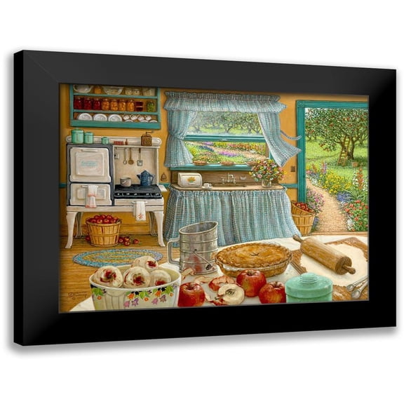 Kruskamp, Janet 14x12 Black Modern Framed Museum Art Print Titled - Apple Pie Harvest