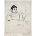 thumbnail image 2 of Mary Cassatt 12x14 Gold Ornate Wood Frame and Double Matted Museum Art Print Titled - Mimi as a Brunette (1889), 2 of 4
