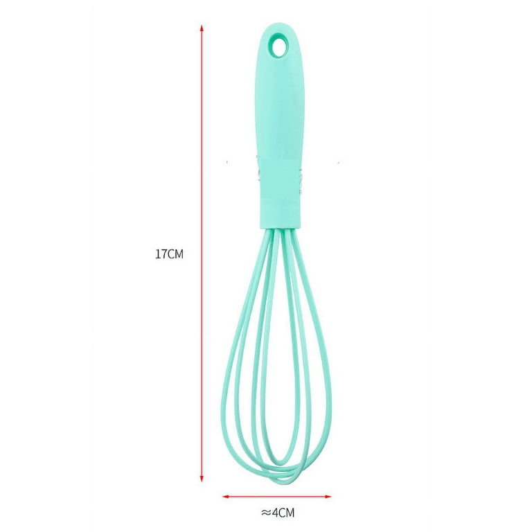 5 Pcs Colorful Kitchen Mini Silicone Whisks - Mini Whisk Stainless Steel  Dough Whisk, Non Stick Hand Tiny Balloon Wire Whisk, Milk Frother Kitchen  Ute