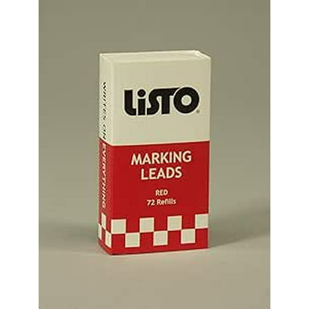 Marking Pencil Refill, For 1620, 72 Sticks/BX, Red, Sold as 1 Box